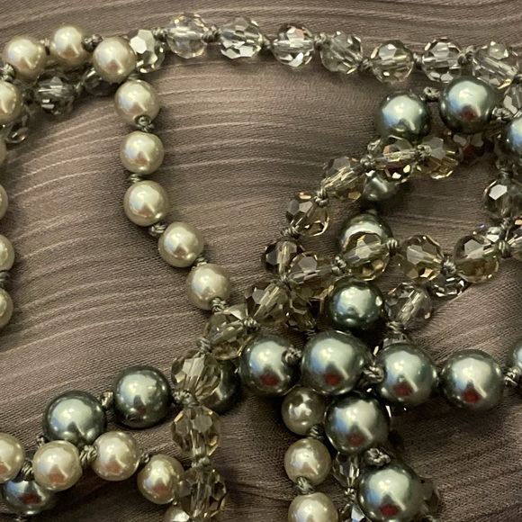 CAROLEE Vintage 4 stranded Gray Color Necklace - Picture 8 of 14